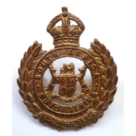 South Africa Engineers Cap Badge - King's Crown