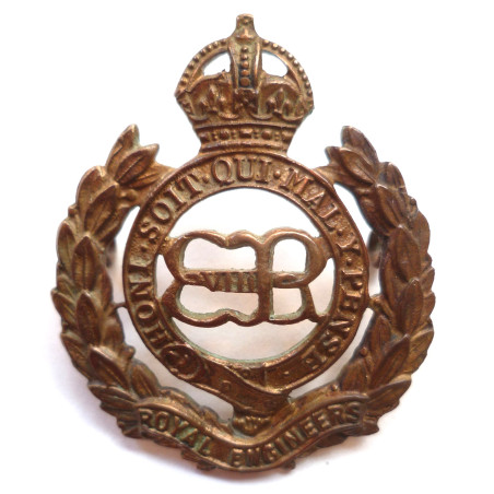 Edward VIII Royal Engineers Cap Badge