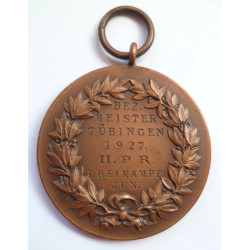 Post WW1 German Sports Award TÜBINGEN 1927 June