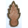 WW2 Engineer Regiment Grenade Cloth Patch - Canada