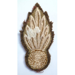 WWII Engineer Regiment Grenade Cloth Patch - Canada