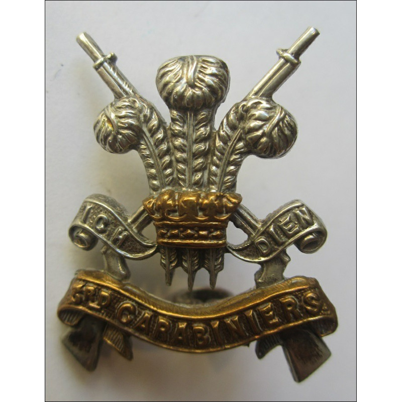 The 3rd Carabiniers Collar Badge, British Army