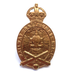 Railway Battalions New Zealand Engineers Cap Badge