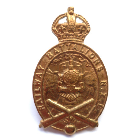 Railway Battalions New Zealand Engineers Cap Badge
