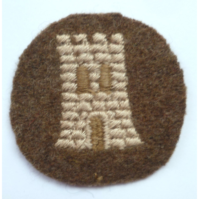 Canadian Army Engineer Works Trade Cloth Badge