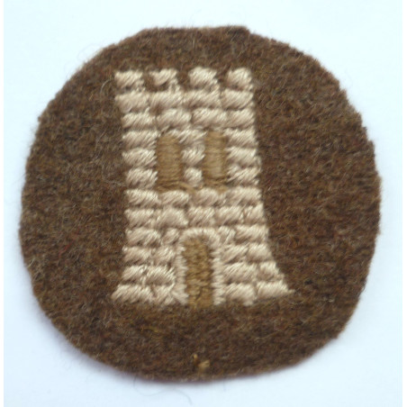 Canadian Army Engineer Works Trade Cloth Badge
