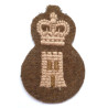 Canadian Army Engineer Works Trade Cloth Badge Queens Crown