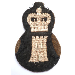 Canadian Army Engineer Works Trade Cloth Badge Queens Crown