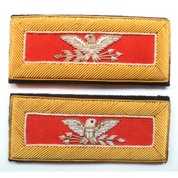 US Army Colonel Engineers Officer Shoulder Boards Straps Bullion