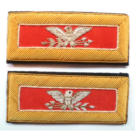 US Army Colonel Engineers Officer Shoulder Boards Straps Bullion US Army Colonel Engineers Officer Shoulder Boards Straps Bullion