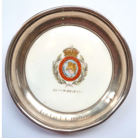 20th Middlesex (Artists Rifles) Regiment Sterling Silver Ash Tray