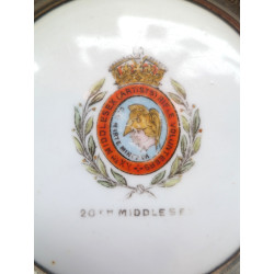20th Middlesex (Artists) Rifles Regiment Sterling Silver Ash Tray