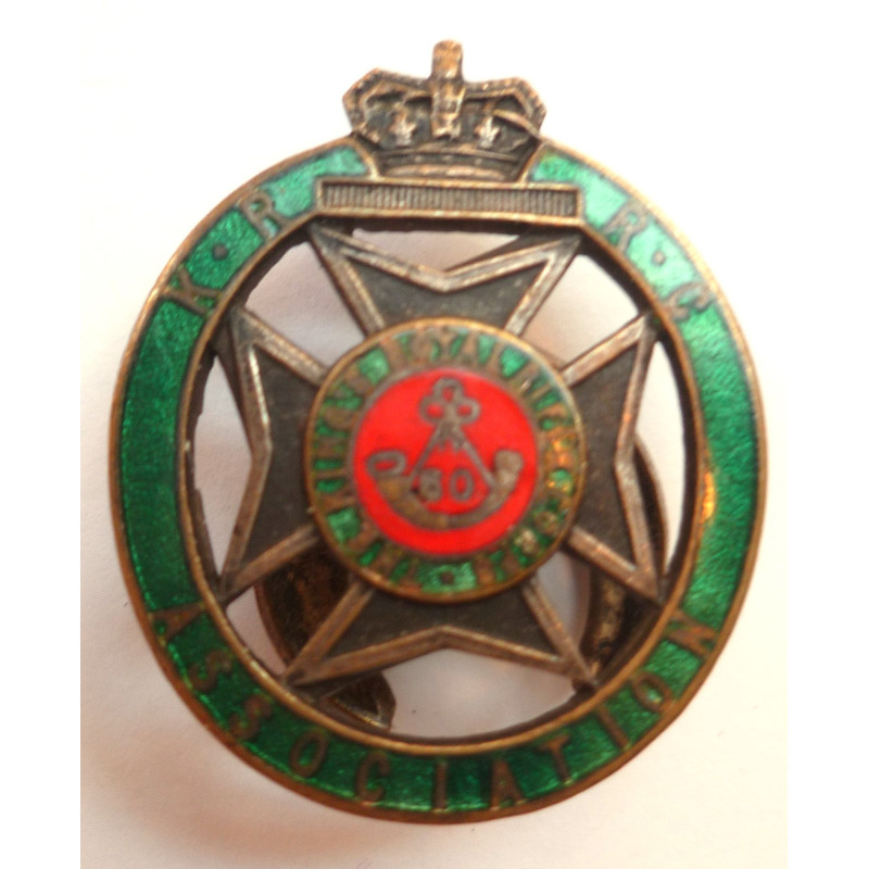 Kings Royal Rifle Corps Association Lapel Badge