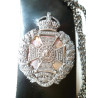 Rifle Brigade Silver Hallmarked Cross Belt & Pouch