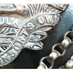 Rifle Brigade Silver Hallmarked Cross Belt & Pouch