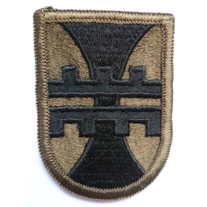 United States Army 412th Engineering Brigade Cloth Patch Subdued