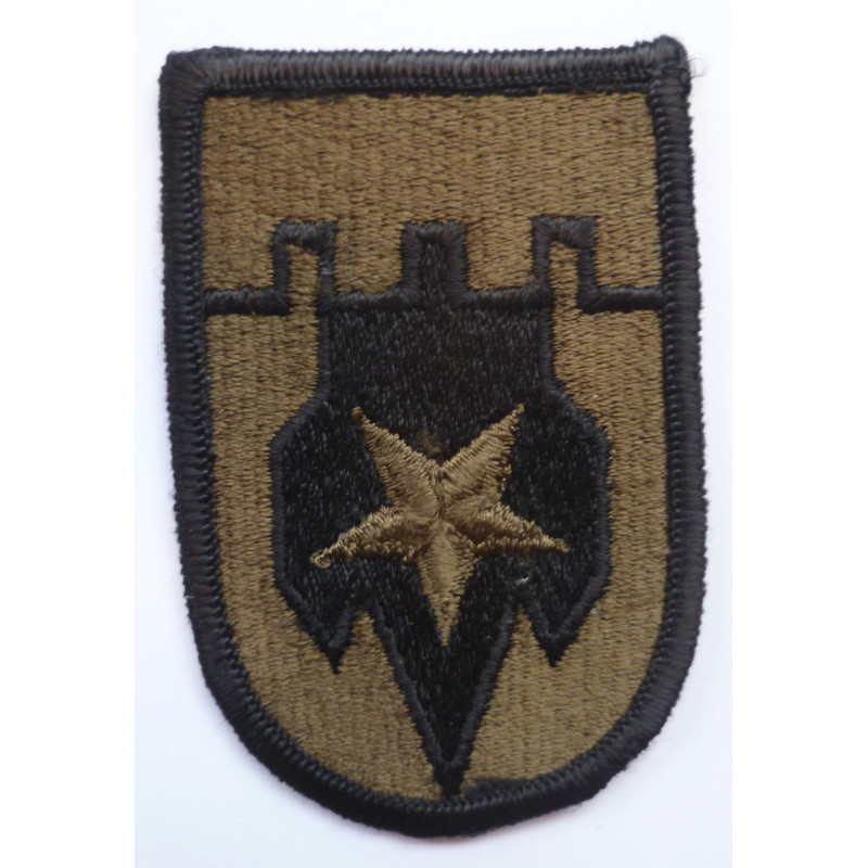 United States Engineer Command Europe Cloth Patch Subdued