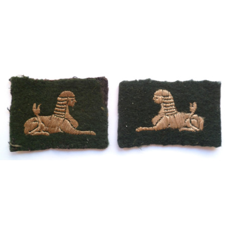 Pair South Wales Borderers Brecknockshire A.C.F. Cloth Badge