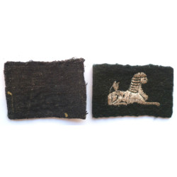 Pair South Wales Borderers Brecknockshire A.C.F. Cloth Badge
