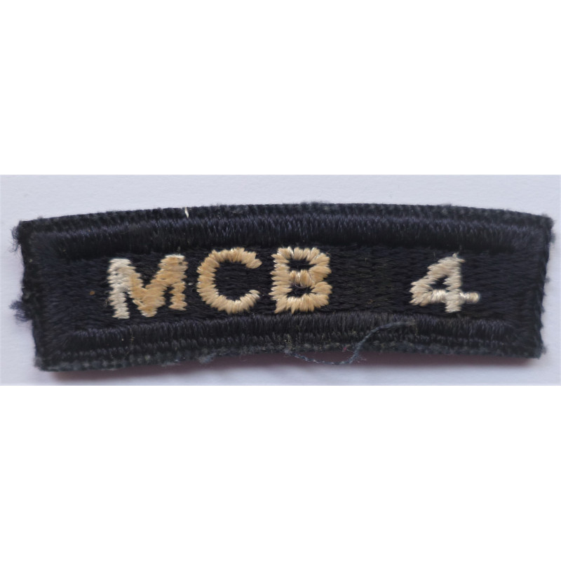 United States Naval Mobile Construction Battalion Four Shoulder Title USN MCB 4 Seabee