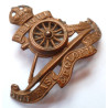 Royal Artillery Cap Badge Rotating Wheel