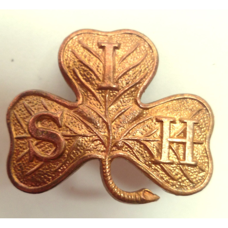 South Irish Horse Gilt Cap Badge