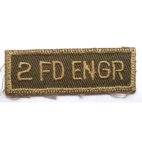 2nd Field Engineer Regiment Cloth Combat Tab