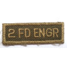 2nd Field Engineer Regiment Cloth Combat Tab