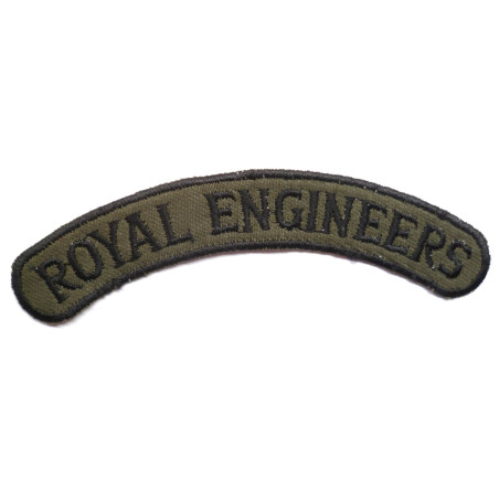 Royal Engineers Cloth Shoulder Title Curved Royal Engineers Cloth Shoulder Title Curved