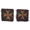 Pair Malta Royal Artillery Heavy Anti Aircraft unit embroidered badge​  Formation Signs