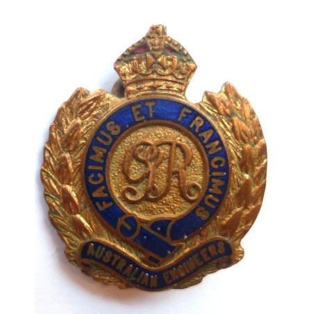 WW1 Australian Engineers Enamel Sweetheart Brooch