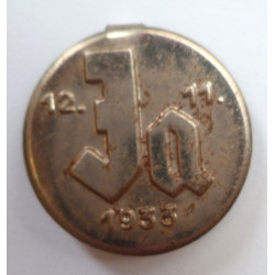 German 12-11-1935 "JA" NSDAP Election Lapel Badge