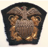 United States Navy Bullion Cloth Crest Eagle British Made