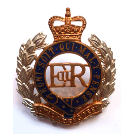 Royal New Zealand Engineers Officers Cap Badge ERII
