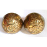 2 x Royal Artillery Ball Buttons Kings Crown