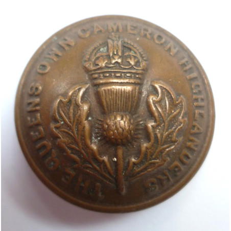 The Queen's Own Cameron Highlanders Button 24mm