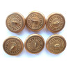 6 x Royal Household Levee Dress Button 23mm British
