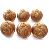 6 x Royal Household Levee Dress Button 23mm
