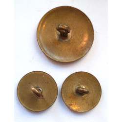 South African - 3 x Memorable Order of Tin Hats M.O.T.H. Buttons