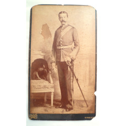 Victorian Royal Fusiliers Officer Sash & Photograph - Circa 1885