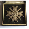 WW2 German War Merit Cross 1st Class with Swords Cased L/10