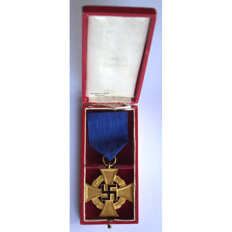 German Gold 40 Years Faithful Service Medal