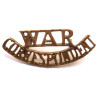 War Correspondent Brass Shoulder Title
