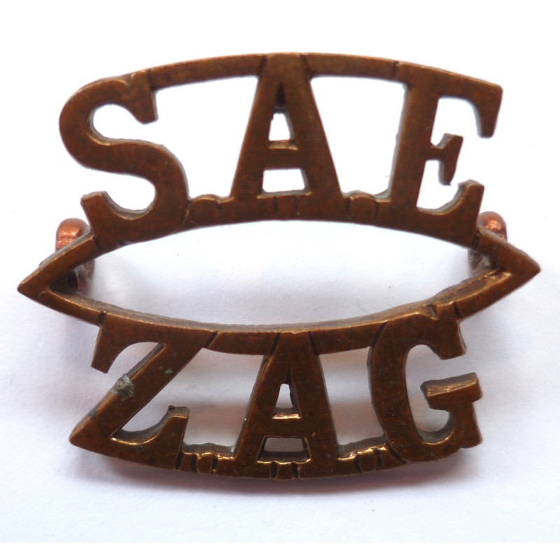 South African Engineers Corps Shoulder Title SAE ZAG
