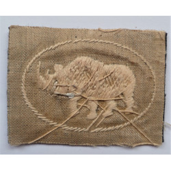 WW2 1st Armoured Division Cloth Formation Sign British Army