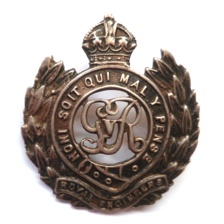 Royal Engineers Sterling Silver Sweetheart Brooch George V