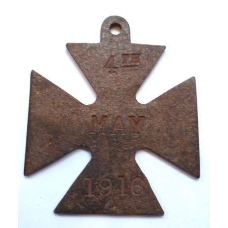 WW1 British Propaganda Iron Cross Zeppelin Destroyed 4th May 1916 WW1 British Propaganda Iron Cross Zeppelin Destroyed 4th May 1916