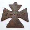 WW1 British Propaganda Large Iron Cross Zeppelin Destroyed 4th May 1916