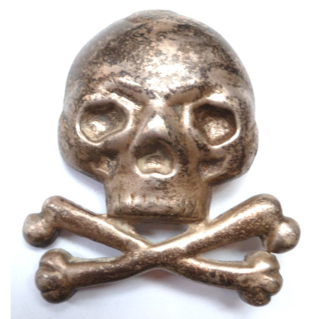 17th Lancers Large Deaths Head - Pouch/Cross Belt Badge