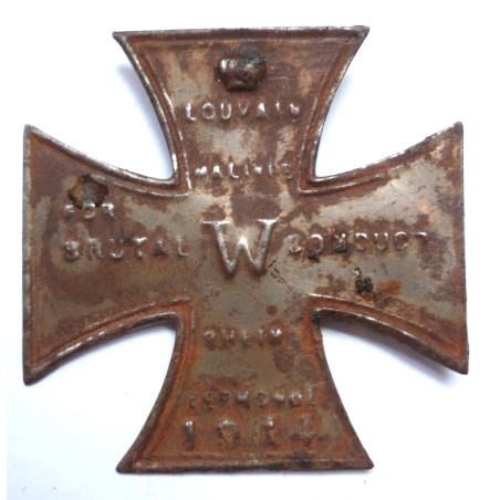 WW1 British Propaganda Iron Cross 1914 Stick Pin